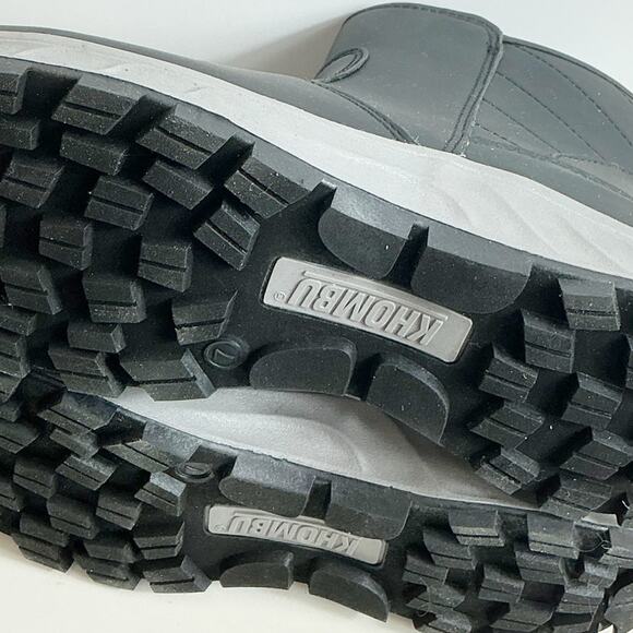 Khombu Dusk Womens Boots Lined All Weather Zip Up Black Grey 7 - Picture 7 of 7